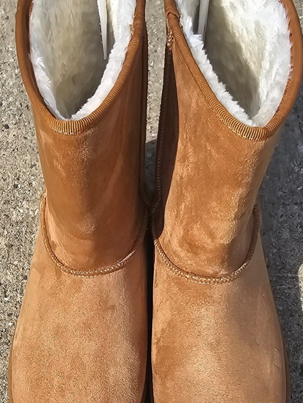 Arizona Jean CO Caramel brown suede ankle boots